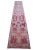 Textile Vibrant Turkish Runner 2x12 Long Narrow Rug Vintage Pink Hallway Oriental Carpet For Sale - Image 7 of 15