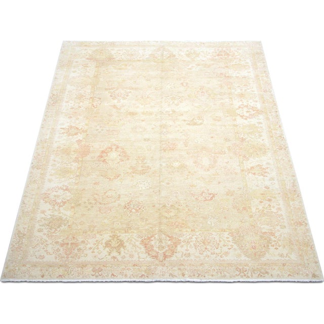 1960s Turkish Oushak Rug For Sale In Los Angeles - Image 6 of 6