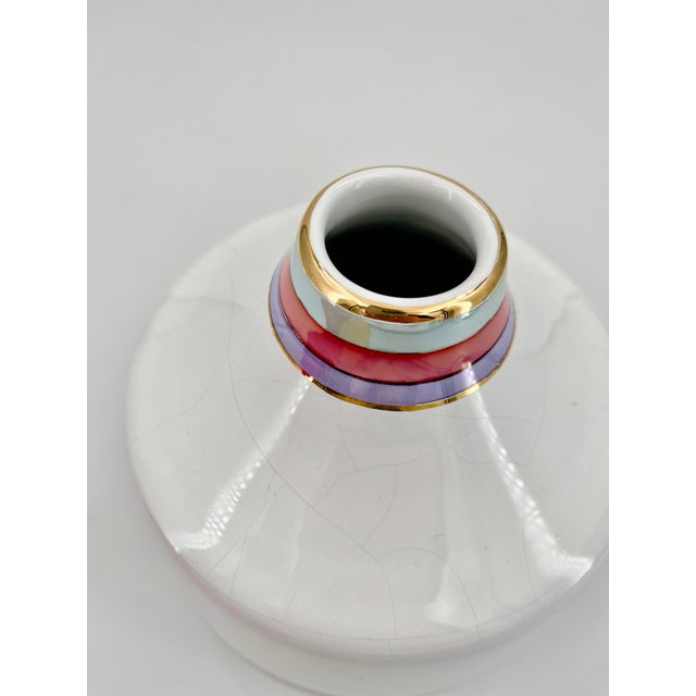 Vintage Italian Ceramic Vase by Nazareno Picchiotti from Deruta, 1970s For Sale - Image 6 of 15