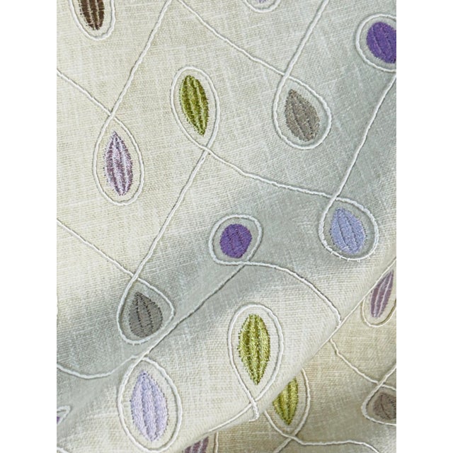 A joyful, colorful embroidery with an easygoing charm, beautifully suited to windows, light-duty residential upholstery,...