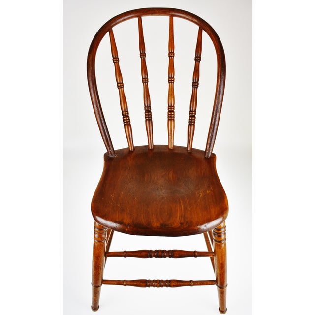 Antique Oak Spindle Back Chair Chairish