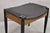 Norco Mid Century Modern Sculpted Footstool Ottoman Tapered Leg Black Vinyl Seat For Sale In Philadelphia - Image 6 of 11