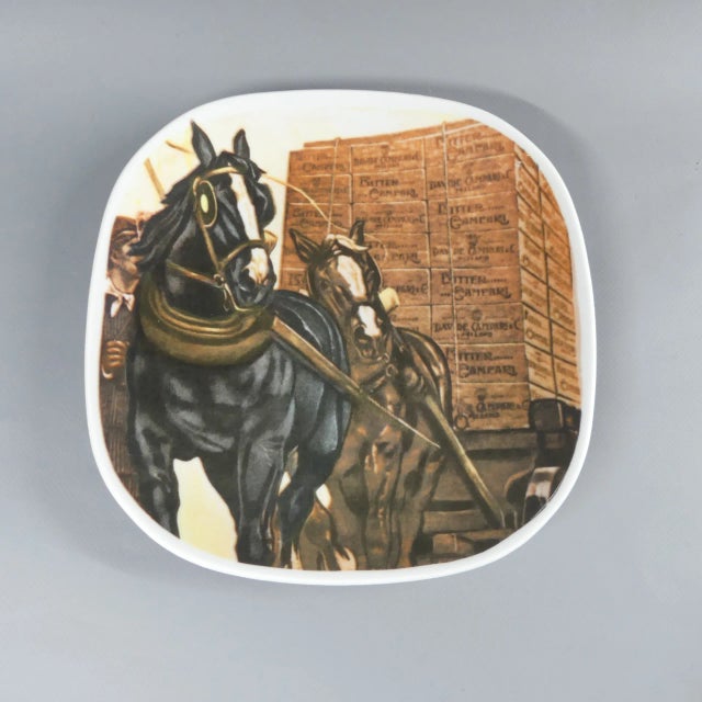 A poster from Campari from 1910 served as a template for this plate. The plates from the Campari Poster series, made by...