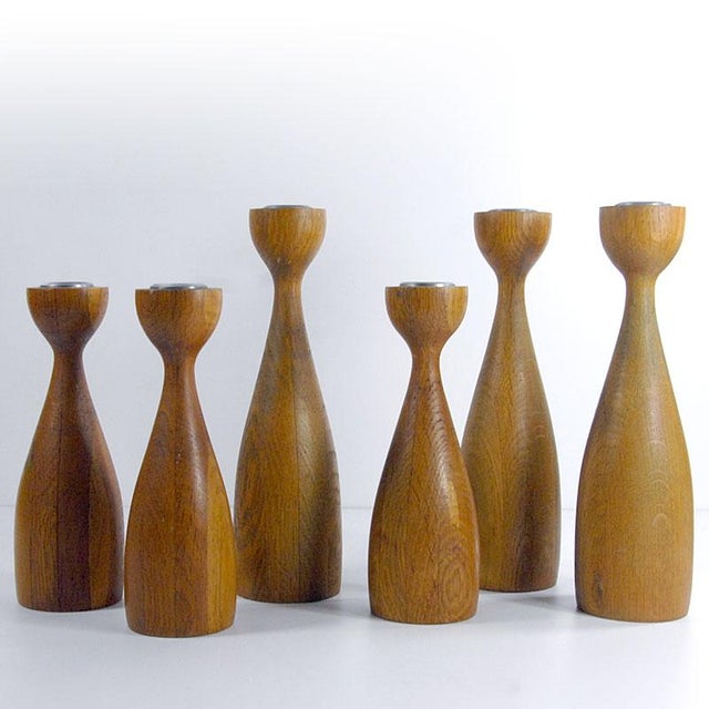 Danish Teak Candleholders from BoConcept, 1980s, Set of 6 For Sale - Image 13 of 18