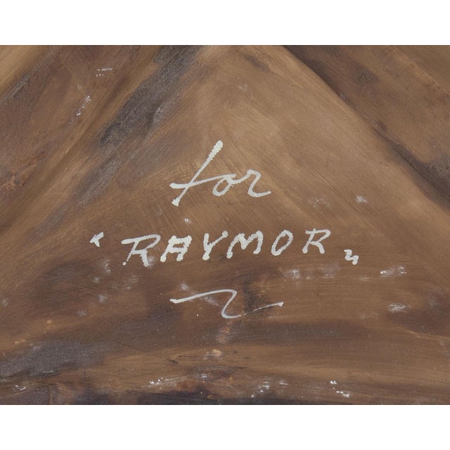 Ceramic Wall Plaque With Figures by Marcello Fantoni for Raymor Italy For Sale - Image 7 of 9