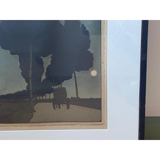 Signed Bernard Boutet De Monvel "La Carriole" 1912 Art Deco Etching Early #50/200 For Sale In Boston - Image 6 of 12