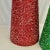 1980s Boho Chic Hollywood Regency Sparkling Cone Christmas Tabletop Trees - A Pair For Sale - Image 6 of 9