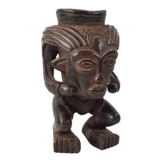 Early 20th Century Kuba Figural Cup For Sale