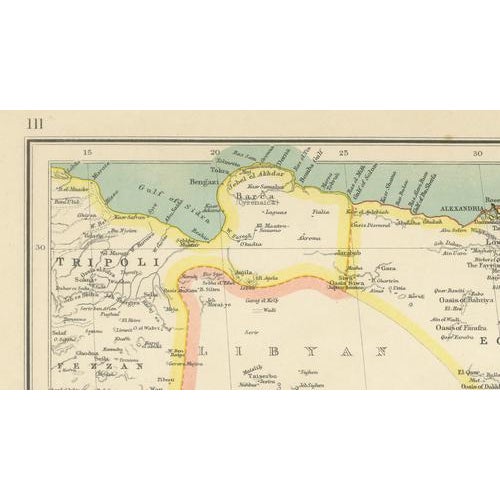 North-East Africa Map with Egypt, Abyssinia, Sudan and Somaliland, 1902 For Sale - Image 9 of 13