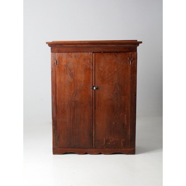 Farmhouse Antique Primitive Cabinet For Sale - Image 3 of 12