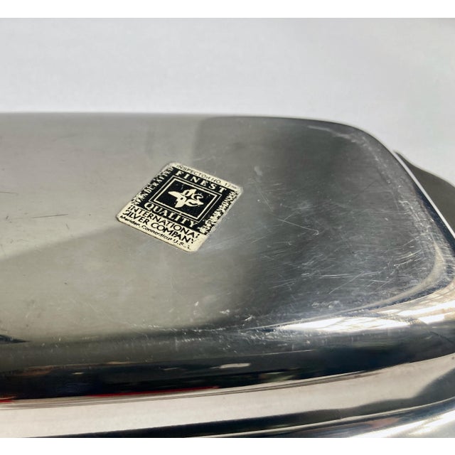 Vintage Wm. Rogers Silverplate Cranberry Set With Plate & Server- 2 Pieces For Sale - Image 10 of 12