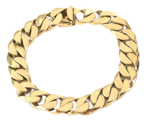 Cuban Link 14k Yellow Gold Bracelet