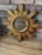 Mid 20th Century Large 18" Bright Gold Italian Giltwood Sunburst Wall Mirror For Sale - Image 10 of 15