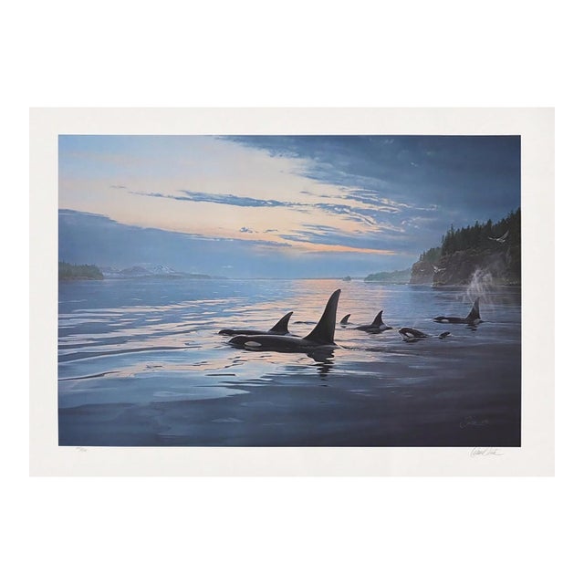 Daniel Smith "Armada" Signed Limited Edition Orca Lithograph, 1992 For Sale