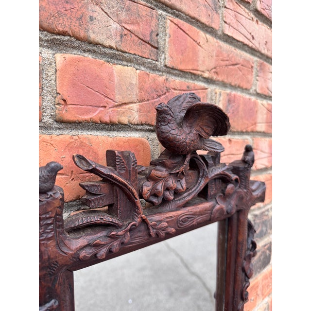 Traditional Antique Black Forest Mirror For Sale - Image 3 of 10