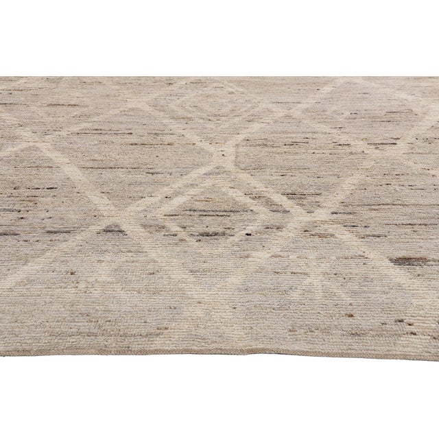 Berber Tribes of Morocco Organic Modern Moroccan Rug, 10'05 X 14'00 For Sale - Image 4 of 10