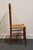 High End Vintage Solid Hard Rock Maple Colonial Early American Ladder Back Dining Side Chair W. Rush Seat For Sale In Kansas City - Image 6 of 10
