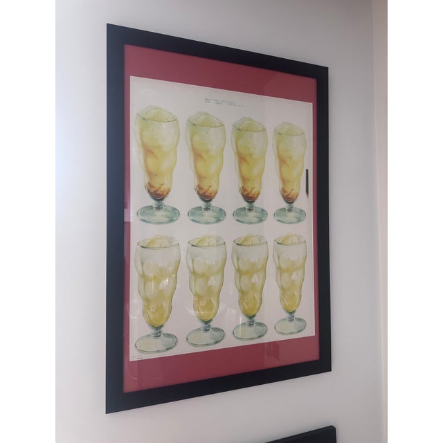 Mid-Century Modern Vintage 1950s Diner Advertising Lithographs For Sale - Image 3 of 4