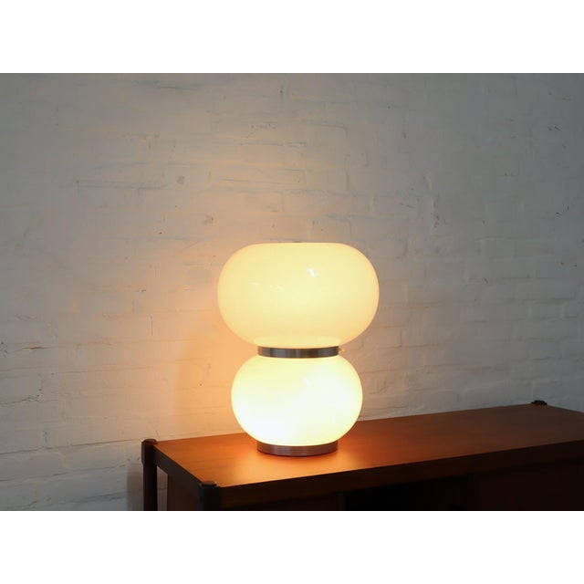 Murano Pulegoso Glass Table Lamp from Mazzega, 1970s For Sale - Image 3 of 12