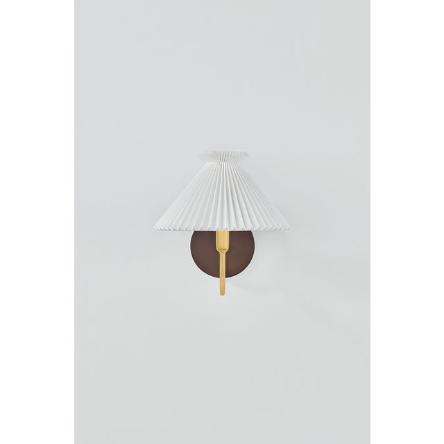 Mitzi Acacia 10.5 in. 1 Light Wall Sconce in Aged Brass Finish For Sale - Image 10 of 15
