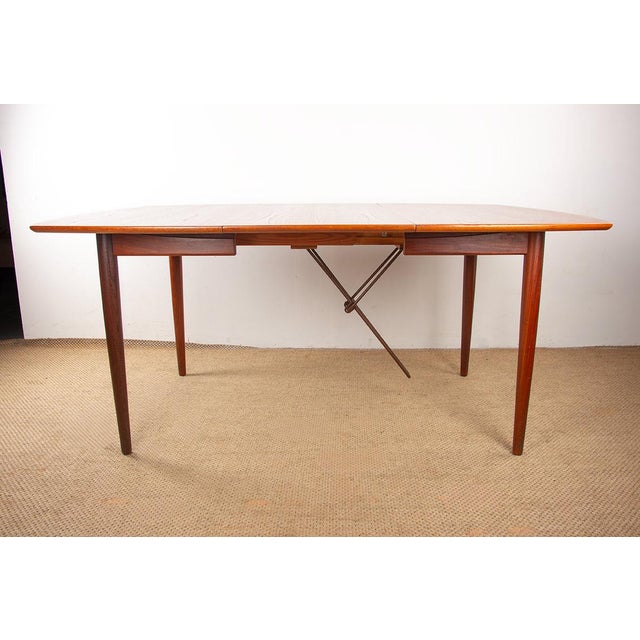 Large Danish Teak Extendable Dining Table by Henry Walter Klein for Bramin, 1960s For Sale - Image 12 of 18