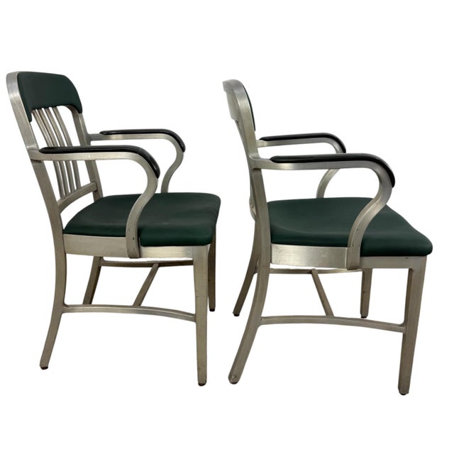 Mid-Century Modern American Aluminum Goodform Armchairs, 1950s, Set of 2 For Sale - Image 3 of 18