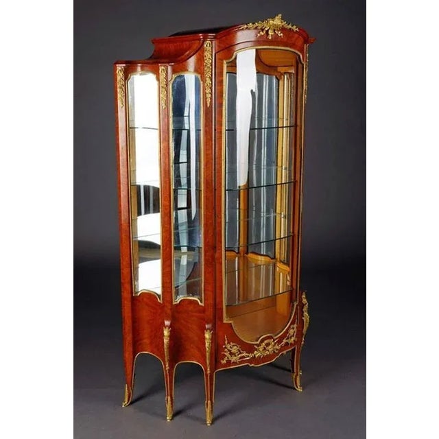 20th Century French Transition Style Vitrine For Sale - Image 4 of 11