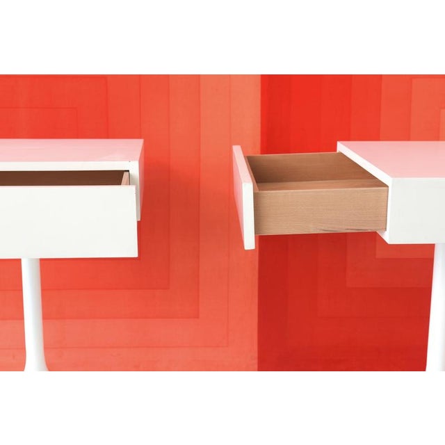 Pedestal End Tables by George Nelson for Vitra / Miller, Germany, 1956, Set of 2 For Sale - Image 6 of 11