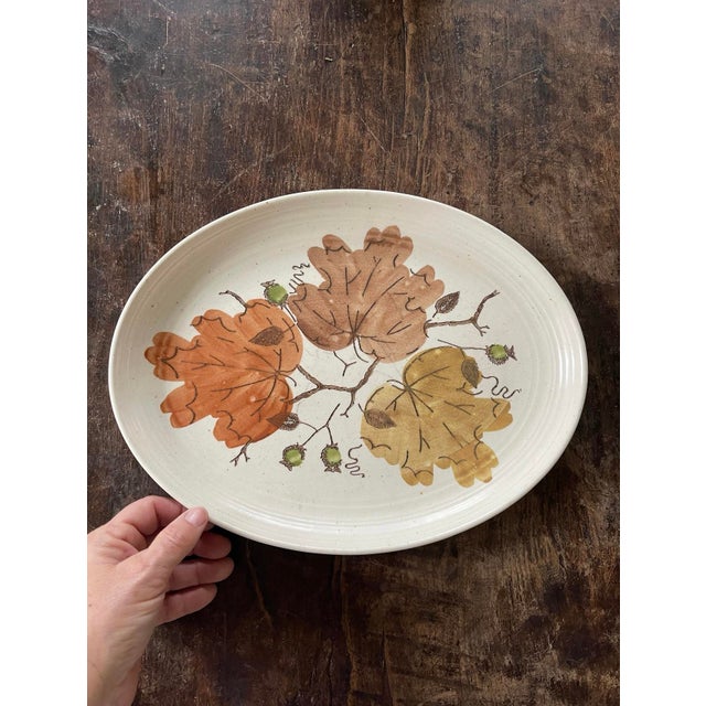 1959 Metlox Poppytrail Golden Woodland Oval Platter For Sale In Chicago - Image 6 of 6