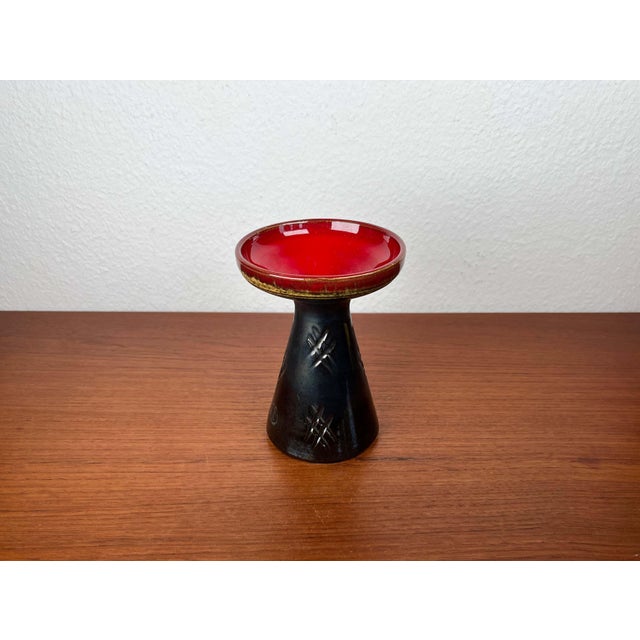 Mid-Century Modern Danish Studio Pottery Candleholder, 1960s For Sale - Image 10 of 14