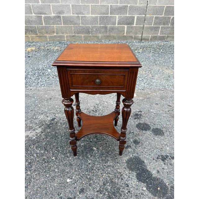 Mid 20th Century Vintage Regency Louis Xvi Style 2 Tier Side Table For Sale - Image 5 of 14