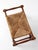 Mid 20th Century Vintage Early American Rush Seat Bench Stool For Sale - Image 5 of 17