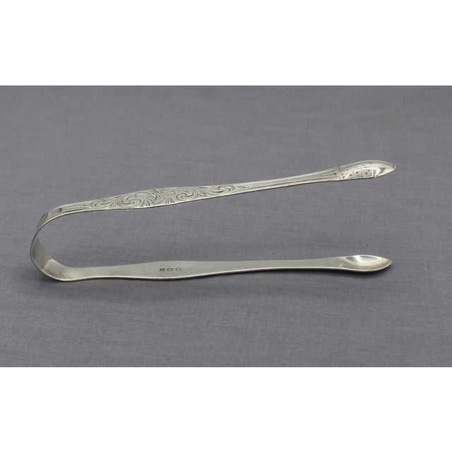 Traditional 1798 London Sterling Silver Sugar Tongs by Peter & Ann Bateman For Sale - Image 3 of 7