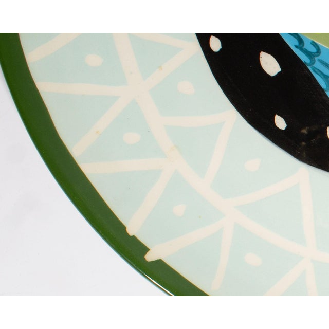 Late 20th Century Ceramic Bird Plate by Droll Designs For Sale - Image 5 of 7