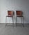 Mid-Century Modern Pair of 1950s Woven Leather and Iron Bar Stools After Swift and Monell For Sale - Image 3 of 9
