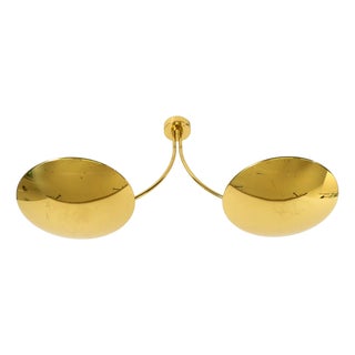 Vintage German Duan Brass Pendant Lamp by Florian Schulz, 1970s For Sale