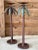 Pair of Vintage Sculptural Metal Palm Tree Floor Candle Holders For Sale - Image 12 of 13