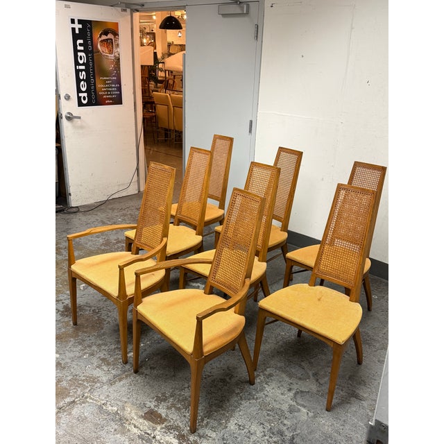 American Lane Furniture Rhythm Collection Dining Chairs, Set of Eight For Sale - Image 3 of 8