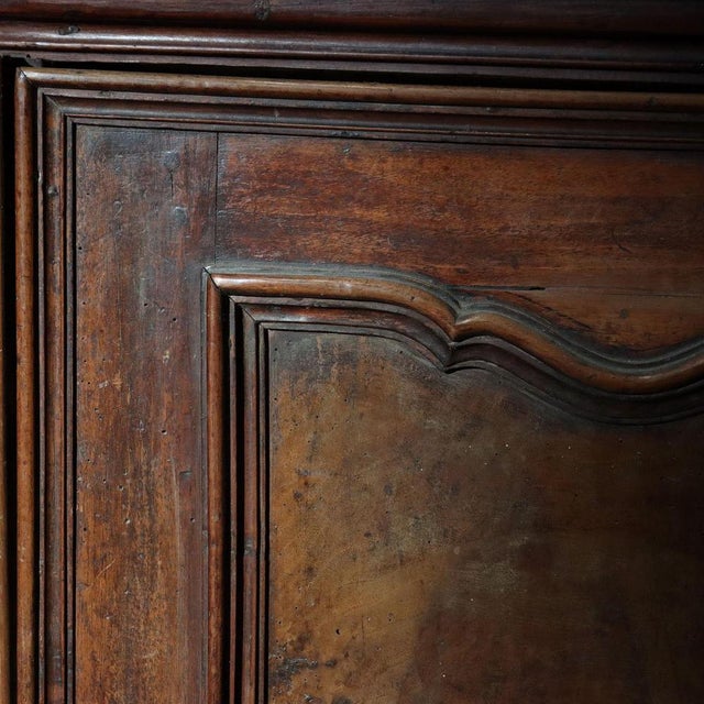 Wood Antique Italian Sideboard in Walnut For Sale - Image 7 of 16