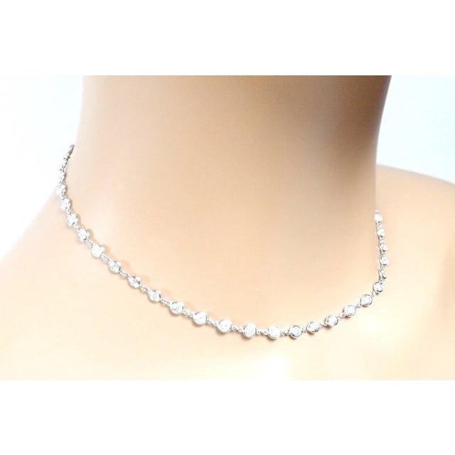 Tiffany & Co. Peretti Platinum Diamonds by the Yard Necklace For Sale - Image 17 of 17