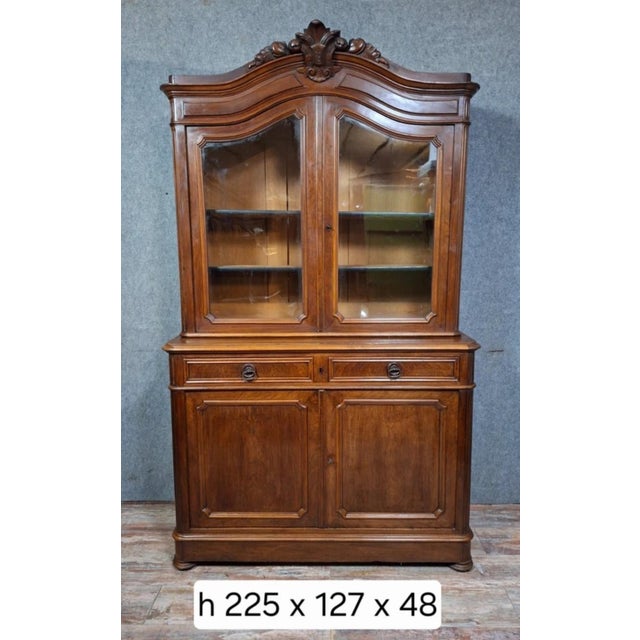 Napoleon III Two-Part Buffet in Wood For Sale - Image 6 of 9