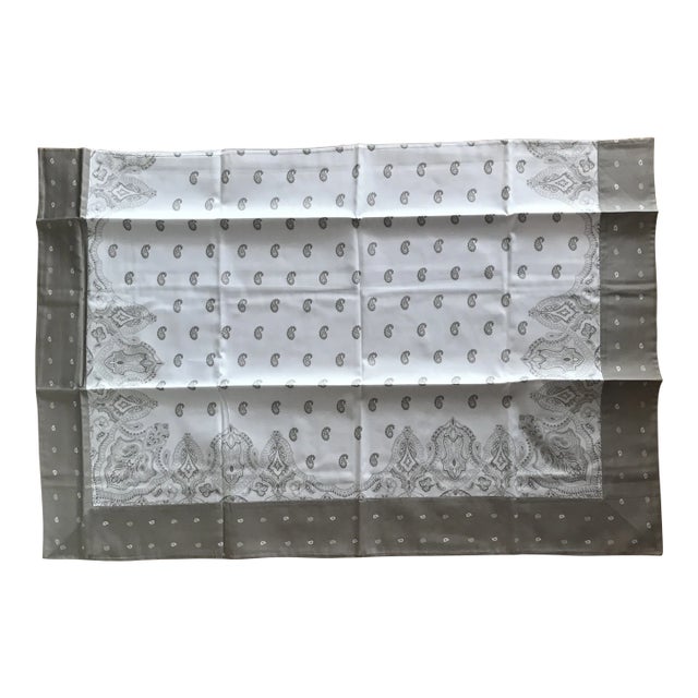 Etro Beige Paisley Standard Pillowcases - Set of 2 For Sale