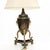 Large English Chinoiserie Toleware Urn Table Lamp — Black & Gold Lacquer For Sale - Image 4 of 10
