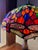 Mid 20th Century Styled After Tiffany Leaded Stained Glass Dragonfly Table Lamp For Sale - Image 10 of 11