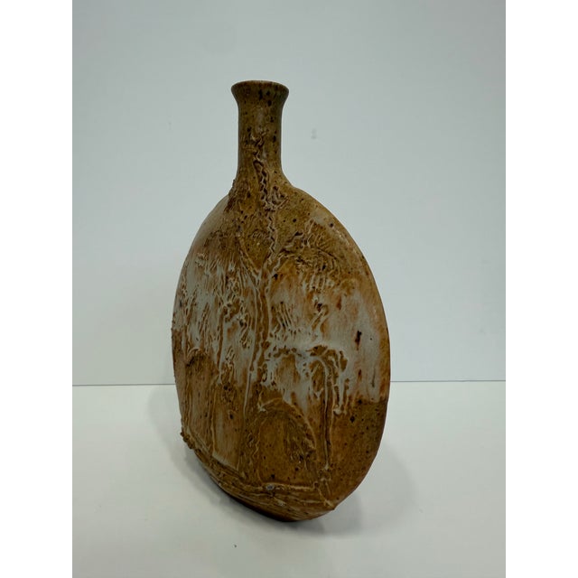 Mid- Century Sladek Organic Earth Tone Art Bud Pottery Vase For Sale In Miami - Image 6 of 7