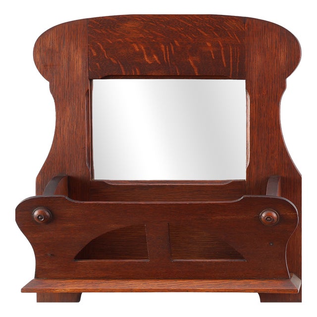 Art Nouveau Letter Holder in Oak, France, 1910s For Sale