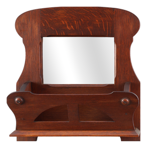 Art Nouveau Letter Holder in Oak, France, 1910s