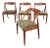 1960s Scandinavian Modern Teak Dining Chairs by Johannes Andersen For Sale