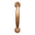 Vintage 7.5 In. Warm Brass Door Pull Handle For Sale