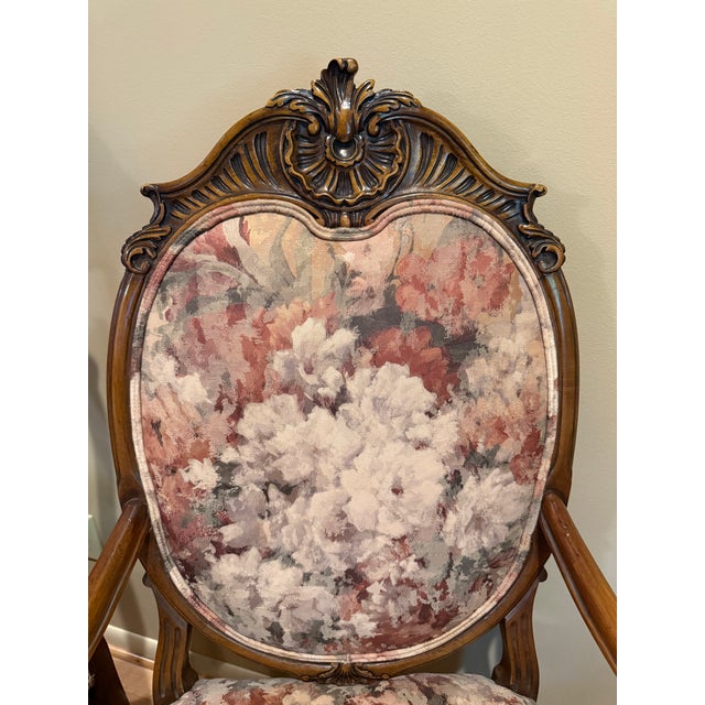 Vintage Solid Philippine Narra Wood Dining Room Table and 6 Chairs For Sale - Image 12 of 14